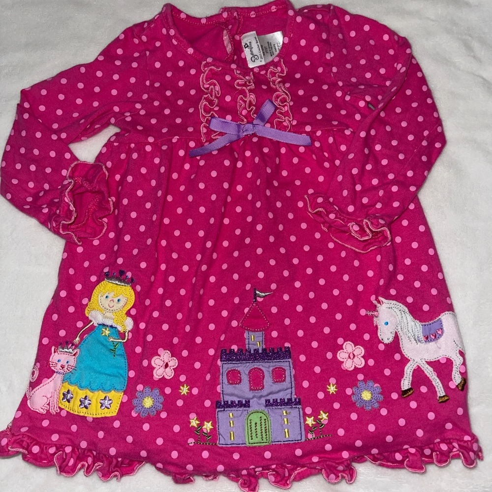 Cracker Barrel Pink Polka Dot Dress
